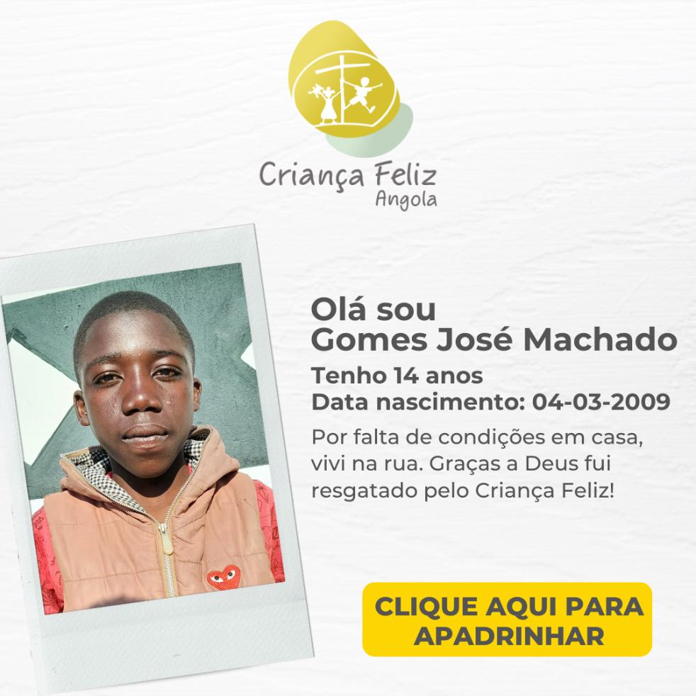 Gomes José Machado - Apadrinhe pelo Criança Feliz Angola